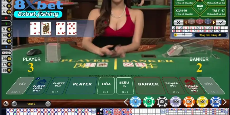 Cốt lõi trong cách chơi baccarat tại 8XBET